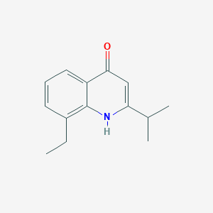 molecular formula C14H17NO B1461642 8-Ethyl-2-(propan-2-yl)-1,4-dihydroquinolin-4-one CAS No. 1154917-07-3