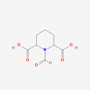 molecular formula C8H11NO5 B14616463 1-Formylpiperidine-2,6-dicarboxylic acid CAS No. 61009-75-4