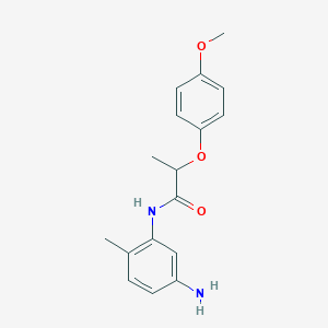 molecular formula C17H20N2O3 B1461649 N-(5-Amino-2-methylphenyl)-2-(4-methoxyphenoxy)-propanamide CAS No. 1020723-31-2