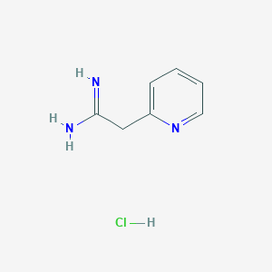 molecular formula C7H10ClN3 B1461651 2-(2-Pyridinyl)ethanimidamide hydrochloride CAS No. 1158529-24-8