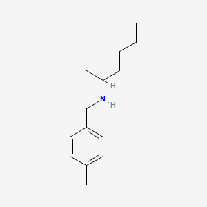 molecular formula C14H23N B1461653 (Hexan-2-yl)[(4-methylphenyl)methyl]amine CAS No. 1157130-40-9