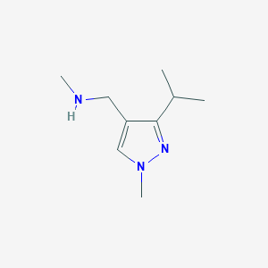 B1461663 methyl({[1-methyl-3-(propan-2-yl)-1H-pyrazol-4-yl]methyl})amine CAS No. 1158052-79-9