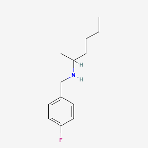 molecular formula C13H20FN B1461665 [(4-Fluorophenyl)methyl](hexan-2-yl)amine CAS No. 776296-34-5