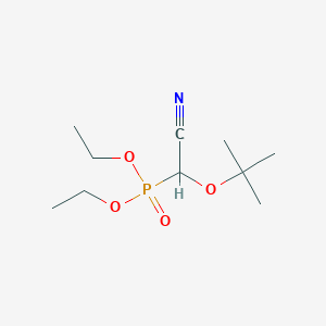 molecular formula C10H20NO4P B14616651 Diethyl [tert-butoxy(cyano)methyl]phosphonate CAS No. 59463-49-9