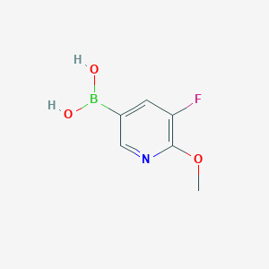 molecular formula C6H7BFNO3 B1461676 (5-Fluoro-6-methoxypyridin-3-yl)boronic acid CAS No. 856250-60-7