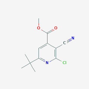 Methyl 6-(tert-butyl)-2-chloro-3-cyanoisonicotinate