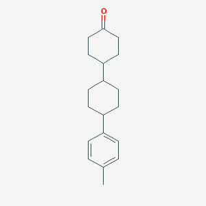 molecular formula C19H26O B146168 trans-4'-(p-tolyl)-[1,1'-Bi(cyclohexan)]-4-one CAS No. 125962-80-3
