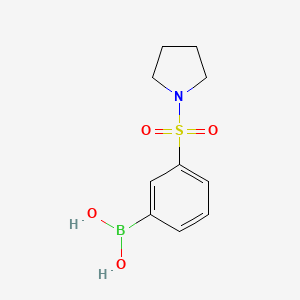 molecular formula C10H14BNO4S B1461680 (3-(吡咯烷-1-磺酰基)苯基)硼酸 CAS No. 871329-61-2