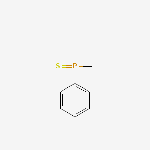 molecular formula C11H17PS B14616826 tert-Butyl(methyl)phenyl(sulfanylidene)-lambda~5~-phosphane CAS No. 58159-96-9
