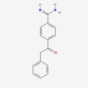 molecular formula C15H14N2O B14616850 Benzenecarboximidamide, 4-(phenylacetyl)- CAS No. 60694-98-6