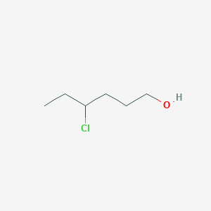 molecular formula C6H13ClO B14616864 4-Chlorohexan-1-ol CAS No. 58705-86-5