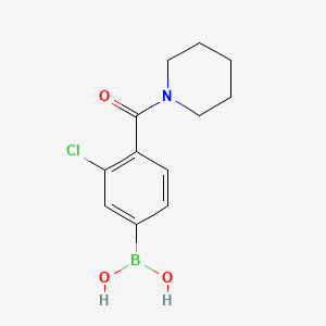 (3-Chloro-4-(piperidine-1-carbonyl)phenyl)boronic acid