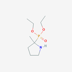 molecular formula C9H20NO3P B014617 2-Diethoxyphosphoryl-2-methylpyrrolidine CAS No. 157230-68-7