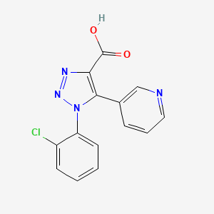1-(2-chlorophenyl)-5-(pyridin-3-yl)-1H-1,2,3-triazole-4-carboxylic acid