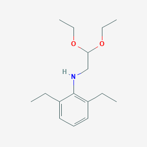 molecular formula C16H27NO2 B14617053 N-(2,2-Diethoxyethyl)-2,6-diethylaniline CAS No. 60710-55-6