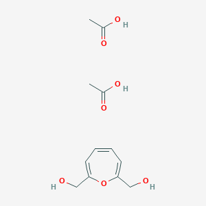 molecular formula C12H18O7 B14617108 Acetic acid--(oxepine-2,7-diyl)dimethanol (2/1) CAS No. 60237-60-7