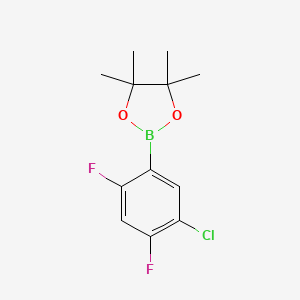 2-(5-Chloro-2,4-difluorophenyl)-4,4,5,5-tetramethyl-1,3,2-dioxaborolane