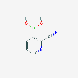 molecular formula C6H5BN2O2 B1461713 2-Cyanopyridine-3-boronic acid CAS No. 874290-88-7