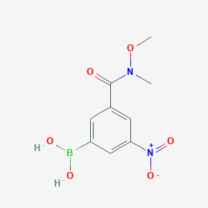 3-[Methoxy(methyl)carbamoyl]-5-nitrophenylboronic acid