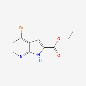molecular formula C10H9BrN2O2 B1461719 Ethyl 4-bromo-1H-pyrrolo[2,3-B]pyridine-2-carboxylate CAS No. 942920-55-0