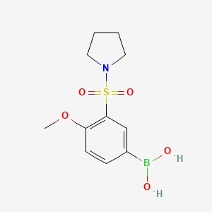 (4-Methoxy-3-(pyrrolidin-1-ylsulfonyl)phenyl)boronic acid