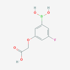 molecular formula C8H8BFO5 B1461732 2-(3-Borono-5-fluorophenoxy)acetic acid CAS No. 913835-56-0