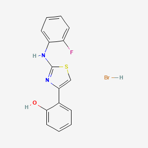 2-(2-Fluorophenyl)amino-4-(2-hydroxyphenyl)-1,3-thiazole hydrobromide