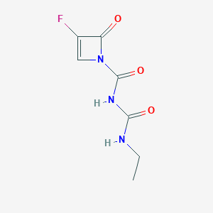 molecular formula C7H8FN3O3 B14617372 N-Ethyl-5-fluoro-3,4-dihydro-2,4-dioxo-1(2H)-pyrimidinecarboxamide CAS No. 58471-47-9