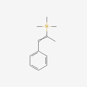 molecular formula C12H18Si B14617405 Trimethyl(1-phenylprop-1-en-2-yl)silane CAS No. 57266-92-9