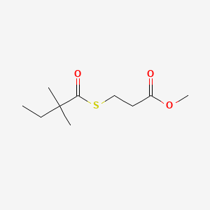 molecular formula C10H18O3S B1461748 Methyl 3-((2,2-dimethylbutanoyl)thio)propanoate CAS No. 938063-63-9