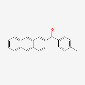 molecular formula C22H16O B14617613 Methanone, 2-anthracenyl(4-methylphenyl)- CAS No. 60109-21-9