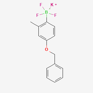 molecular formula C14H13BF3KO B1461762 Potassium (4-benzyloxy-2-methylphenyl)trifluoroborate CAS No. 850623-43-7