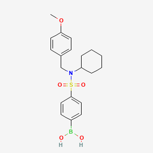 4-(N-Cyclohexyl-N-(4-methoxybenzyl)sulfamoyl)phenylboronic acid