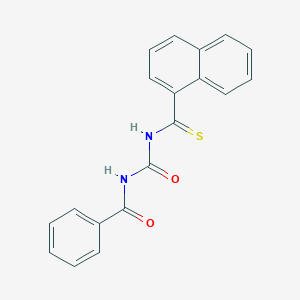 molecular formula C19H14N2O2S B14617659 N-[(Naphthalene-1-carbothioyl)carbamoyl]benzamide CAS No. 58554-15-7