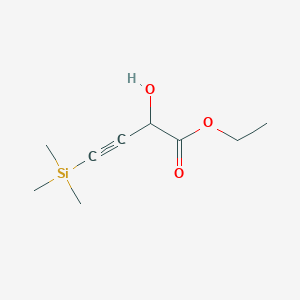 molecular formula C9H16O3Si B1461767 Ethyl 2-Hydroxy-4-(trimethylsilyl)-3-butynoate CAS No. 66697-09-4