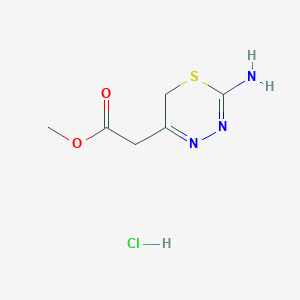 Methyl (2-amino-6H-1,3,4-thiadiazin-5-yl)acetate hydrochloride