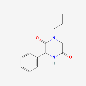 3-Phenyl-1-propylpiperazine-2,5-dione