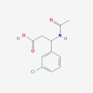 3-Acetamido-3-(3-chlorophenyl)propanoic acid