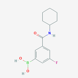 molecular formula C13H17BFNO3 B1461779 (3-(Cyclohexylcarbamoyl)-5-fluorophenyl)boronic acid CAS No. 874219-42-8