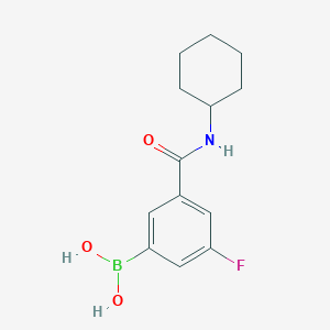 (3-(Cyclohexylcarbamoyl)-5-fluorophenyl)boronic acid