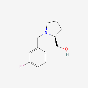 [(2S)-1-[(3-fluorophenyl)methyl]pyrrolidin-2-yl]methanol