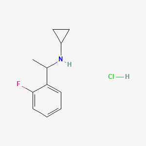 N-[1-(2-fluorophenyl)ethyl]cyclopropanamine hydrochloride