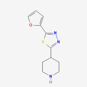 4-[5-(2-Furyl)-1,3,4-thiadiazol-2-yl]piperidine