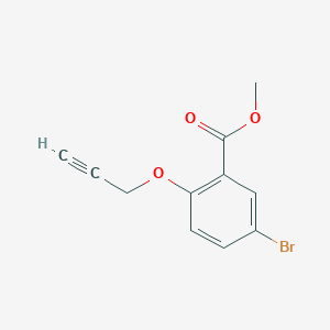 molecular formula C11H9BrO3 B1461788 Methyl 5-bromo-2-(2-propynyloxy)benzenecarboxylate CAS No. 685126-90-3