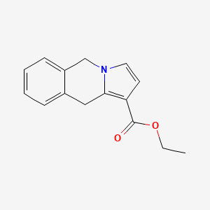 molecular formula C15H15NO2 B14617888 Ethyl 5,10-dihydropyrrolo[1,2-b]isoquinoline-1-carboxylate CAS No. 61009-78-7