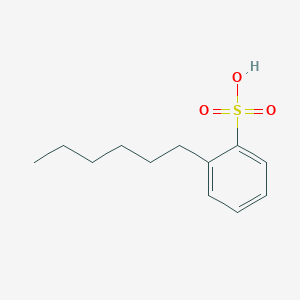 molecular formula C12H18O3S B14617954 2-Hexylbenzene-1-sulfonic acid CAS No. 58425-67-5