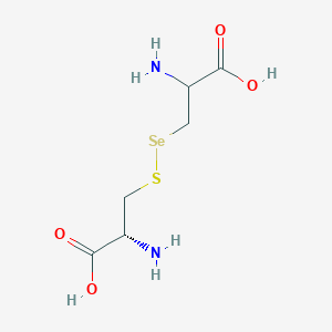 molecular formula C6H12N2O4SSe B14617964 S-[(2-Amino-2-carboxyethyl)selanyl]-L-cysteine CAS No. 58394-59-5