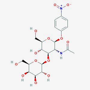 molecular formula C20H28N2O13 B014618 beta-D-GAL-(1->3)-beta-D-GLCNAC-1->OC6H4NO2-P CAS No. 57467-13-7