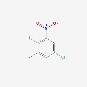 molecular formula C7H5ClINO2 B1461801 5-Chloro-2-iodo-1-methyl-3-nitrobenzene CAS No. 1150617-61-0