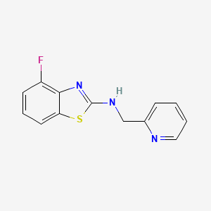 4-fluoro-N-(pyridin-2-ylmethyl)-1,3-benzothiazol-2-amine